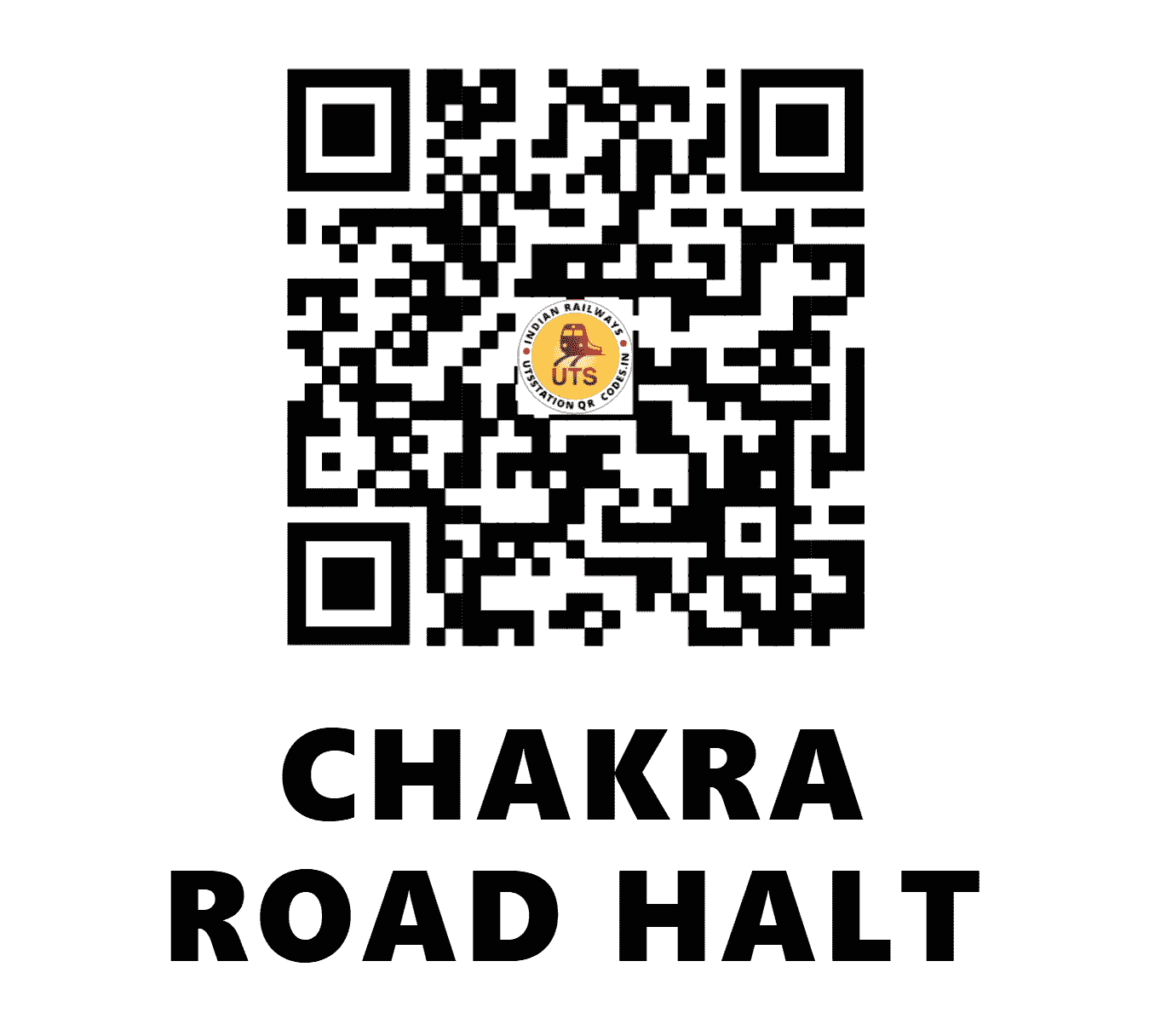 UTS QR Code for CHAKRA ROAD HALT - CKYD - NE (UTTAR PRADESH)